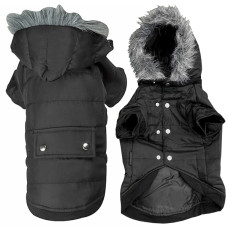 Куртка с капюшоном Karlie-Flamingo Polar, для собак, черная, 42 см