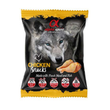 Напіввологі ласощі  Alpha Spirit Dog Snacks Chicken для собак, кубики з куркою, 50 г