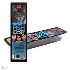 Напіввологі ласощі  Alpha Spirit Dog Snacks Fish для собак, кубики з риби, 35 г