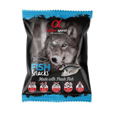 Напіввологі ласощі  Alpha Spirit Dog Snacks Fish для собак, кубики з риби, 50 г