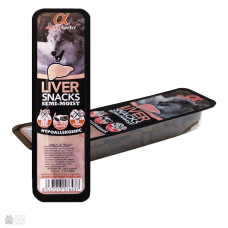 Напіввологі ласощі  Alpha Spirit Dog Snacks Liver для собак, кубики з печінкою, 35 г