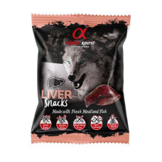 Напіввологі ласощі  Alpha Spirit Dog Snacks Liver для собак, кубики з печінкою, 50 г