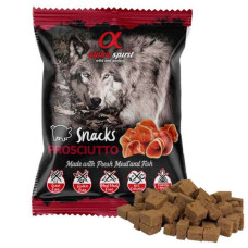 Напіввологі ласощі  Alpha Spirit Dog Snacks Prosciutto для собак, кубики з прошуто, 50 г