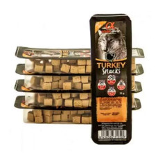 Напіввологі ласощі Alpha Spirit Dog Snacks Turkey для собак, кубики з індички, 35 г