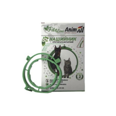 Нашийник протипаразитарний AnimAll FitoLine Nature для котів і собак, зелений, 35 см