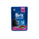 Вологий корм Brit Premium для котів, з куркою та індичкою, 100 г