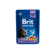 Вологий корм Brit Premium для котів з тріскою, 100 г