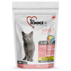Сухой корм 1st Choice Adult Indoor Vitality для кошек с курицей, 350 г