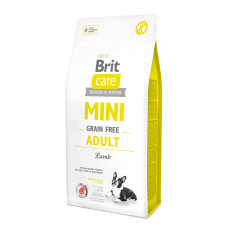 Сухой корм Brit Care GF Mini для взрослых собак миниатюрных пород, с ягненком, 7 кг