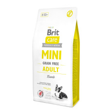 Сухий корм Brit Care GF Mini для дорослих собак мініатюрних порід, з ягням, 7 кг
