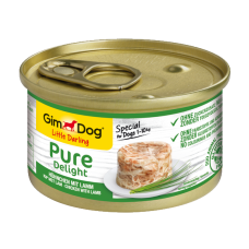 Влажный корм GimDog LD Pure Delight для собак миниатюрных пород, с курицей и ягненком, 85 г