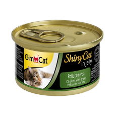 Вологий корм GimCat Shiny Cat для котів з куркою та травою, 70 г