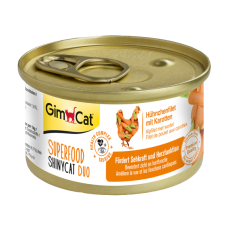 Вологий корм GimCat Shiny Cat Superfood для котів, курка та морква, 70 г