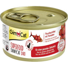 Вологий корм GimCat Shiny Cat Superfood для котів, тунець та помідор, 70 г