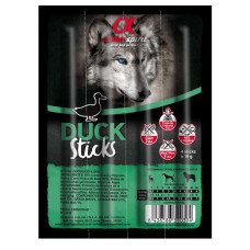 Напіввологі ласощі Alpha Spirit Dog Sticks Duck для собак, палички з качки, 40 г 4 шт