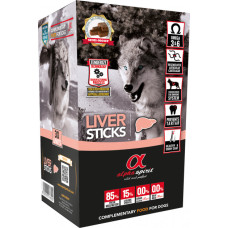 Напіввологі ласощі Alpha Spirit Dog Sticks Liver для собак, палички з печінки, 300 г 30 шт