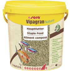 sera Vipagran Nature сухий корм для всіх акваріумних риб, які харчуються у середніх шарах води, гранули, 10 л (3 кг)