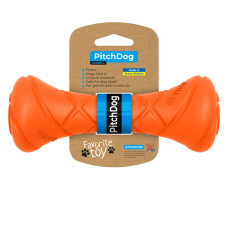 Игровая гантель для апортировки PitchDog, длина 19 см, диаметр 7 см оранжевый