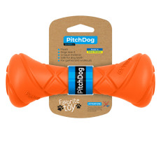 Игровая гантель для апортировки PitchDog, длина 19 см, диаметр 7 см оранжевый