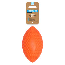 Игровой мяч для апортировки PitchDog SportBall, диаметр 9 см, оранжевый.