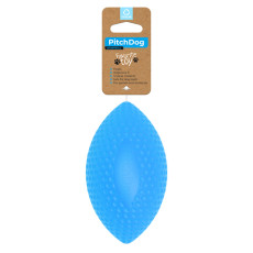 Игровой мяч для апортировки PitchDog SportBall, диаметр 9 см, голубой