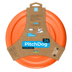 PitchDog – летающий диск для игр и тренировок, 24 см, оранжевый