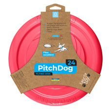 PitchDog – летающий диск для игр и тренировок, 24 см, розовая