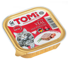 Паштет TOMi Veal Poultry для котов c телятиной и птицей, 100 г
