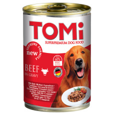 Консервы TOMi Beef для собак с говядиной, 400 г