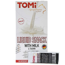 Ласощі TOMi Liquid Snack Milk&Taurin для котів, 10 г