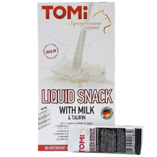 Ласощі TOMi Liquid Snack Milk&Taurin для котів, 10 г