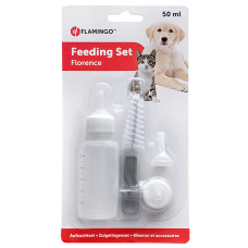 Набір для цуценят Feeding Bottle For Pups, пляшка з сосками і йоршиком Karlie - Flamingo