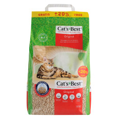 Наповнювач Cat’s Best Original для котячого туалету, деревний, 12 л/ 5.2 кг