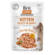 Вологий корм Brit Care Cat Fillets in Gravy Salmon для кошенят філе в соусі з лососем, пауч, 85 г