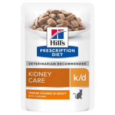 Вологий корм Hill`s PD Feline K/D Chicken Pouches для кішок з куркою, 85 г