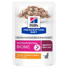 Вологий корм Hill’s PD Feline Gastrointestinal Biome Chicken для котів при захворюваннях ШК, з куркою, 85 г