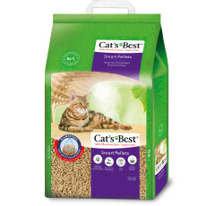 Наполнитель Cat’s Best Smart Pellets для кошачьего туалета, древесный, 20л/10кг