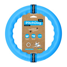 Кольцо для апортировки PitchDog30, диаметр 28 см, голубой