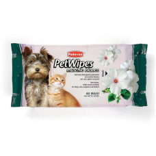 Очищаючі вологі серветки Padovan Pet Wipes Muschio Bianco з білим мускусом, 40 шт