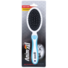 Расческа-щетка 2 в 1 AnimAll Groom, голубая