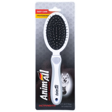Расческа-щетка 2 в 1 AnimAll Groom, серая