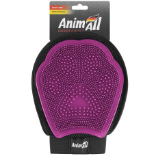 Рукавичка для вичісування шерсті AnimAll Groom для тварин, рожева