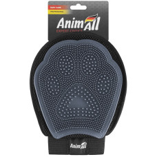 Рукавичка для вичісування шерсті AnimAll Groom для тварин, сіра