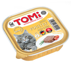 Паштет TOMi Poultry Liver для кошек с печенью, 100 г