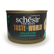 Натуральні консерви Schesir Taste the World Chicken With Carbonara для собак, в бульйоні,150 г