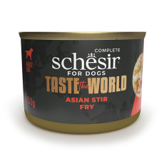 Натуральные консервы Schesir Taste the World Stir Fry для собак курица по-азиатски, в бульоне,150 г