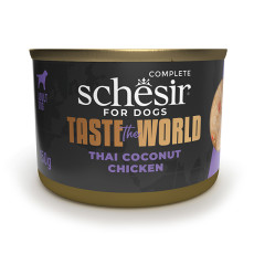 Натуральні консерви Schesir Taste the World Chicken Thai Coconut для собак курка по-тайські,150 г
