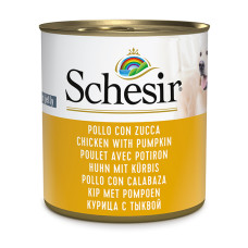 Натуральні консерви Schesir Chicken With Pumpkin для собак курка з гарбузом в желе, 285 г