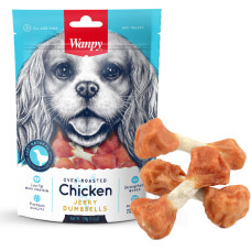 Ласощі Wanpy Chicken Jerky Dumbbells з в`яленою куркою для собак, 100 г