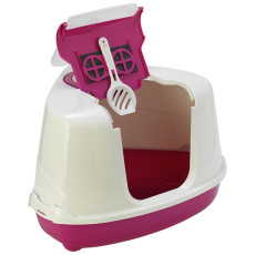 Закритий кутовий туалет для котів Moderna ФЛИП КЭТ, 54х45х39